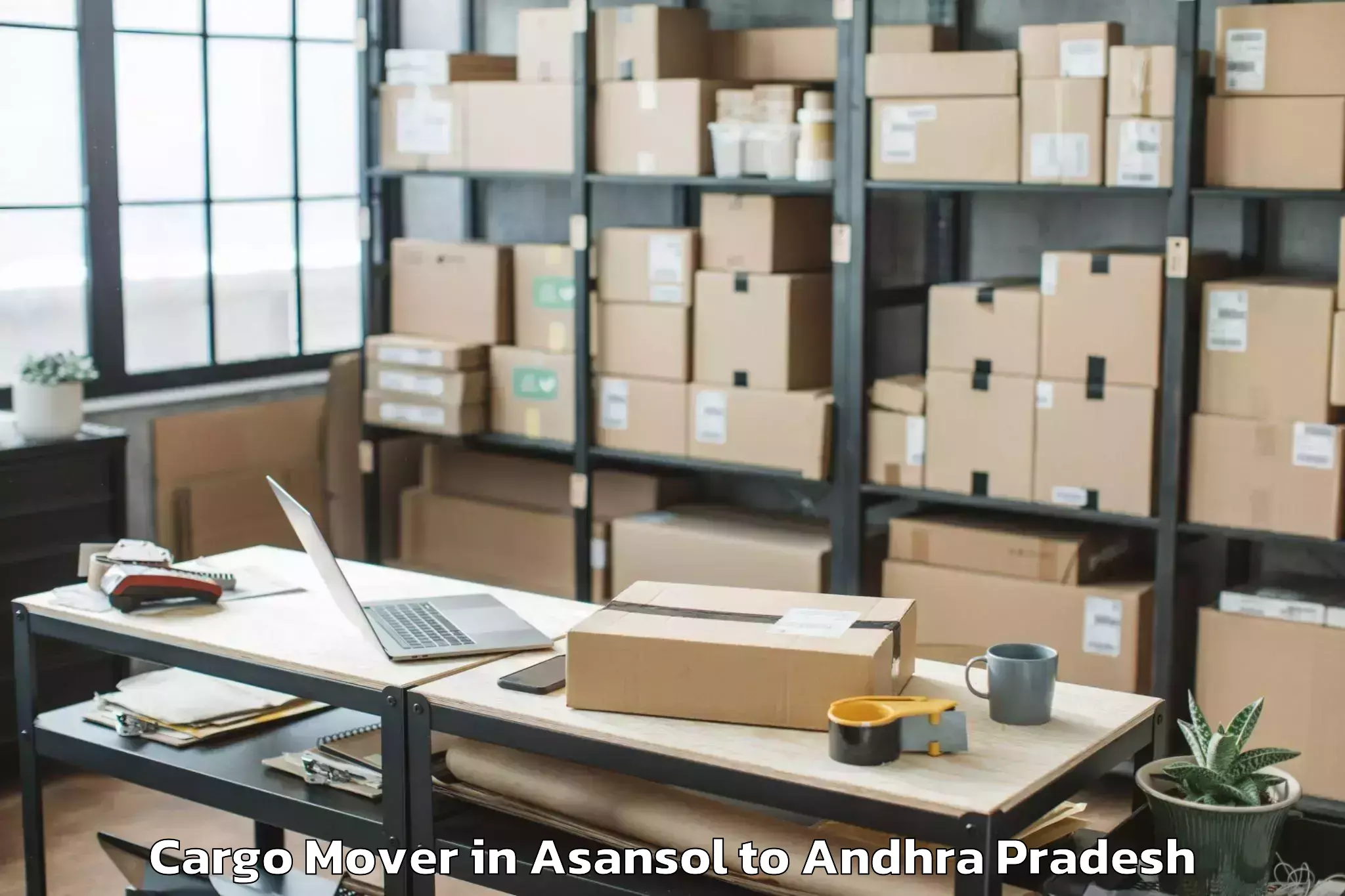 Professional Asansol to Jaggaiahpet Cargo Mover